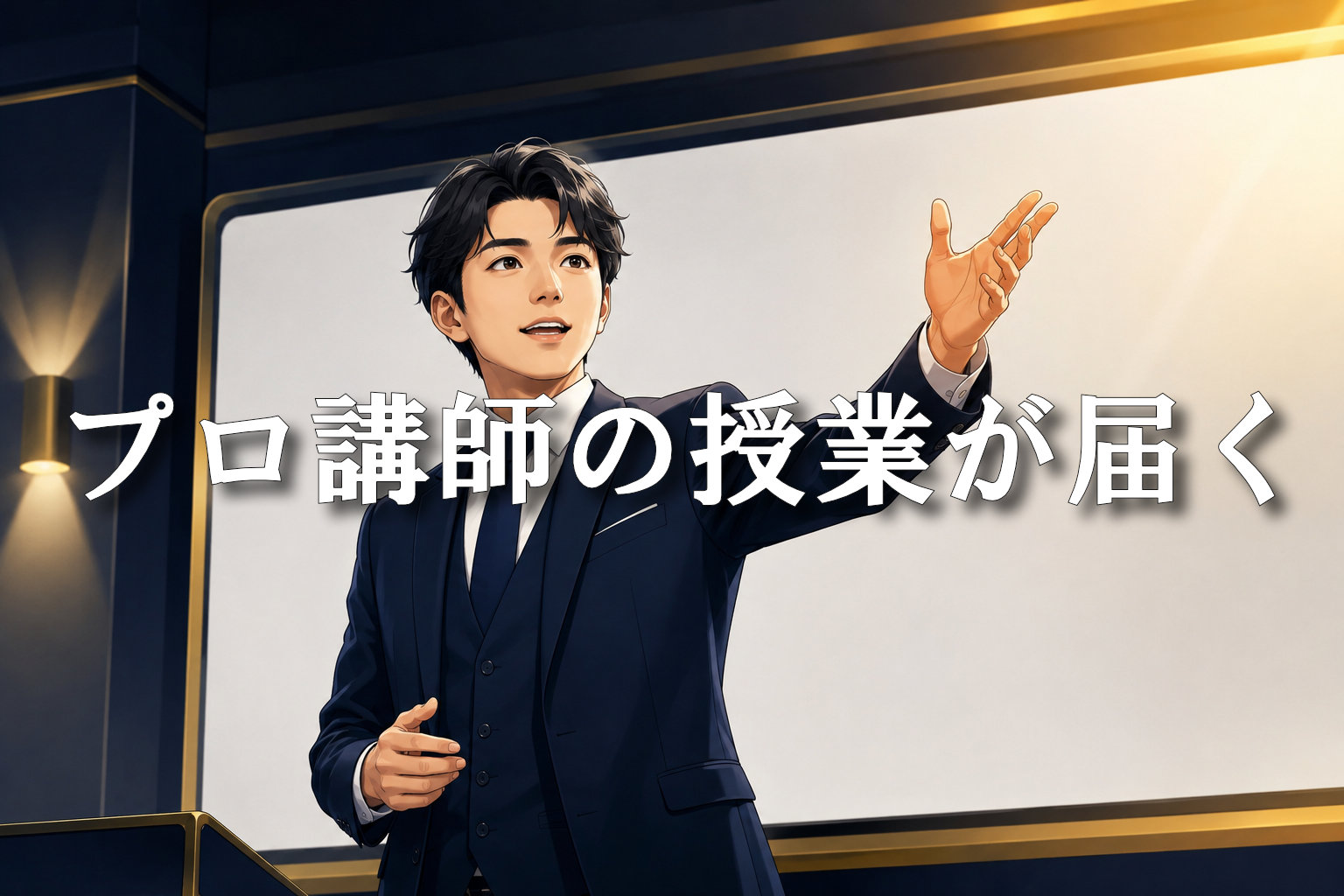 「プロ講師の授業が届く」