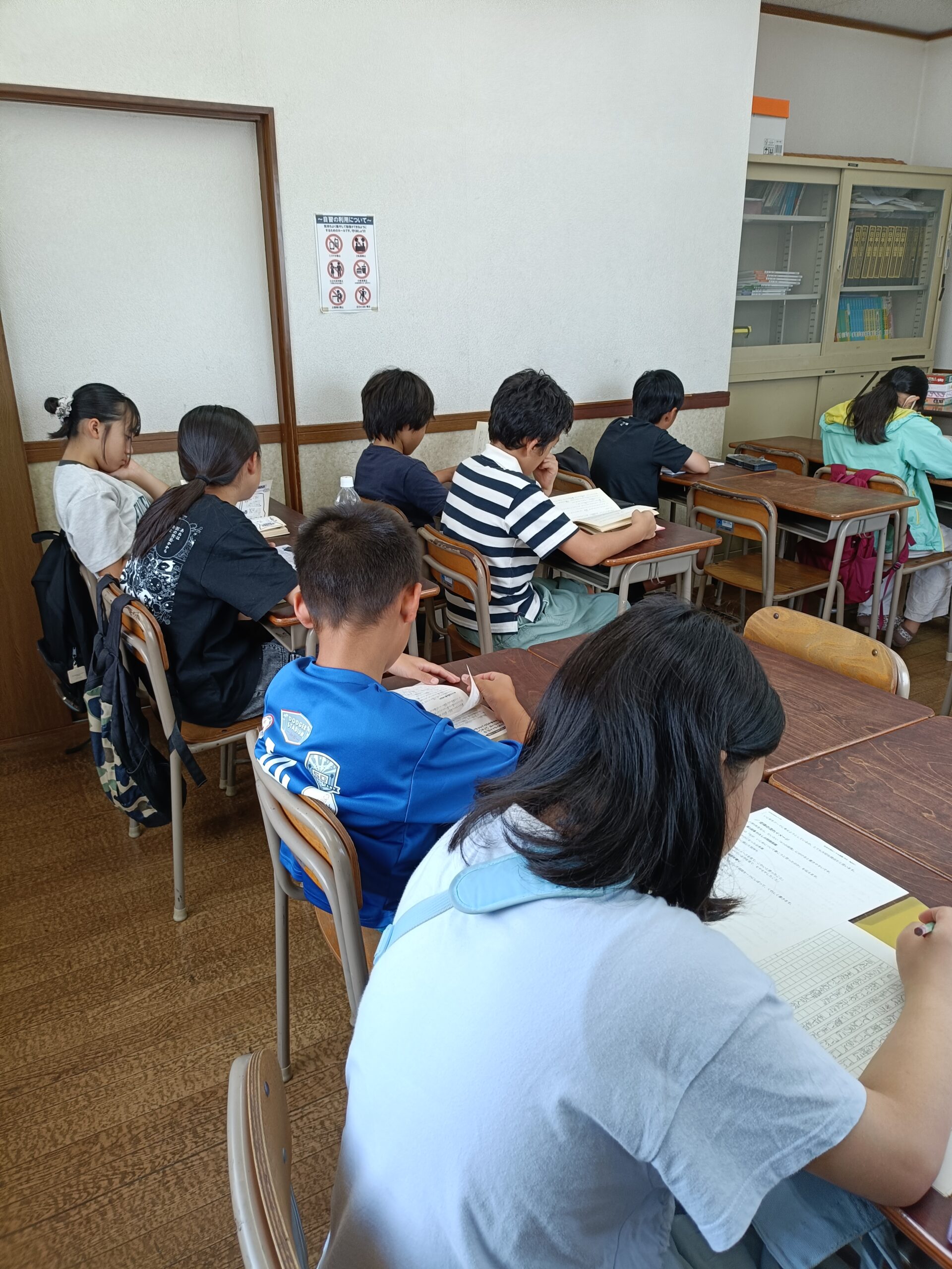河浜塾Personal戸坂教室の学習風景