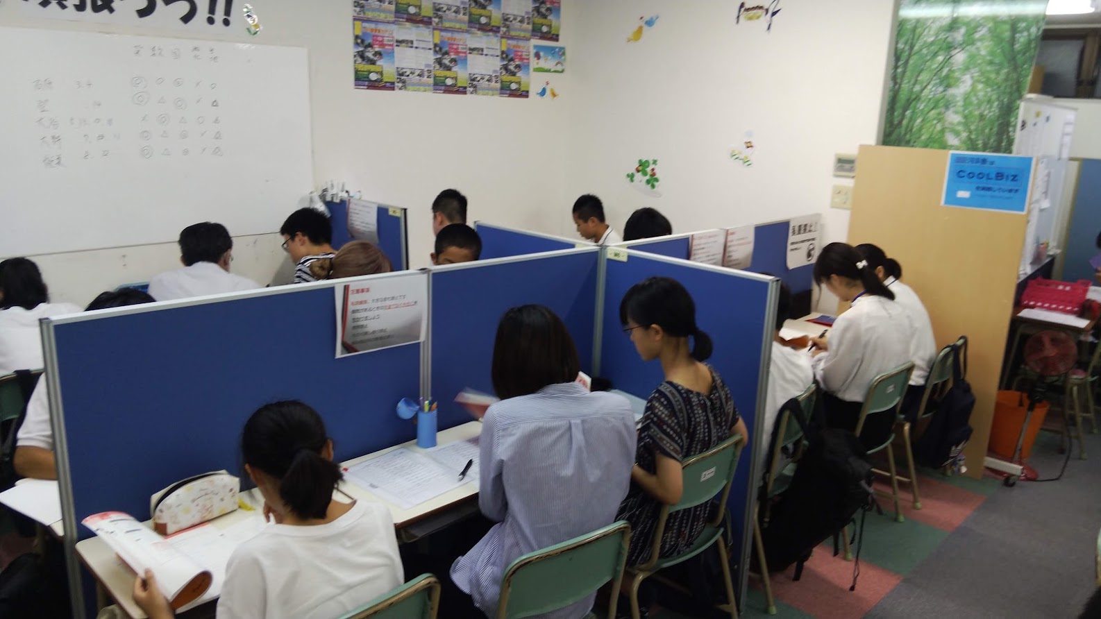 河浜塾Personal東原教室の学習風景